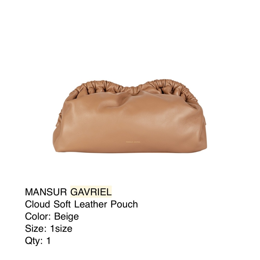 Mansur Gavriel Cloud Soft Leather Pouch